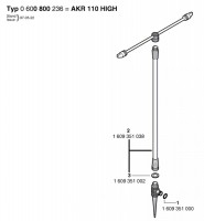 Bosch 0 600 800 236 AKR 110 HIGH Circular Sprinklers Spare Parts